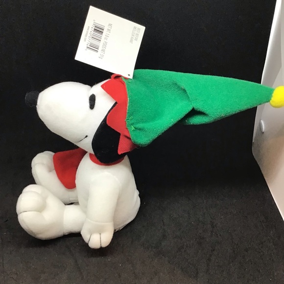 Vintage Snoopy Charles Schultz Whitman chocolate stuffed Christmas ornament - Picture 4 of 9